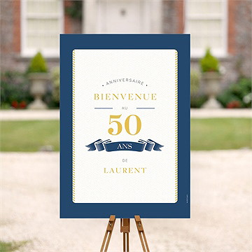 Panneau bienvenue anniversaire passeport - Mise en situation