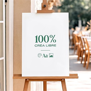 Panneau bienvenue anniversaire 100% à personnaliser !