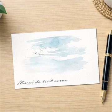 Carte recto-verso - paysage 