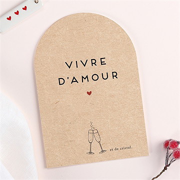Faire-part mariage noces de cristal