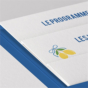 Faire-part mariage tendance dolce vita - Détail du faire-part