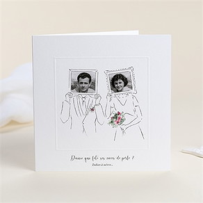 Invitation anniversaire de mariage devine qui ?