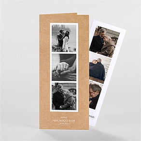 Invitation anniversaire de mariage photomaton