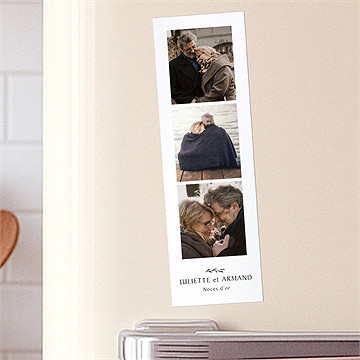 Invitation anniversaire de mariage photomaton - Mise en situation