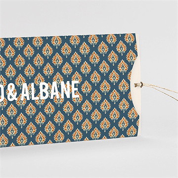 Faire-part mariage style batik