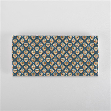 Faire-part mariage style batik - Dos du faire-part