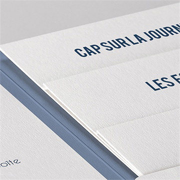 Faire-part mariage les sardines - Détail du faire-part