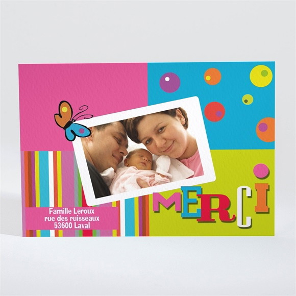 Remerciement naissance réf. N11005 réf.N11005
