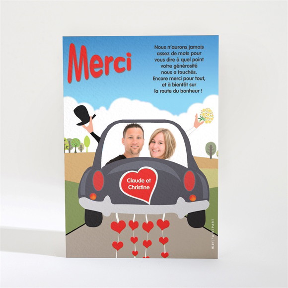 Remerciement mariage réf. N21008 réf.N21008