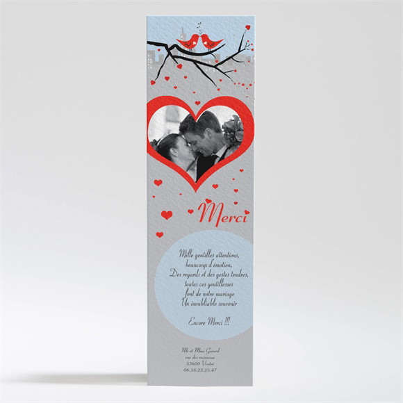 Remerciement mariage réf. N20024 réf.N20024