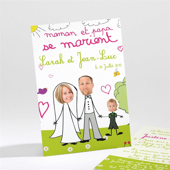 Faire-part mariage J'annonce leur mariage réf.N21118