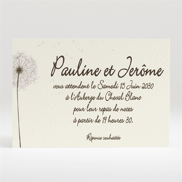 Carton d'invitation mariage Sur la balançoire réf.N12040