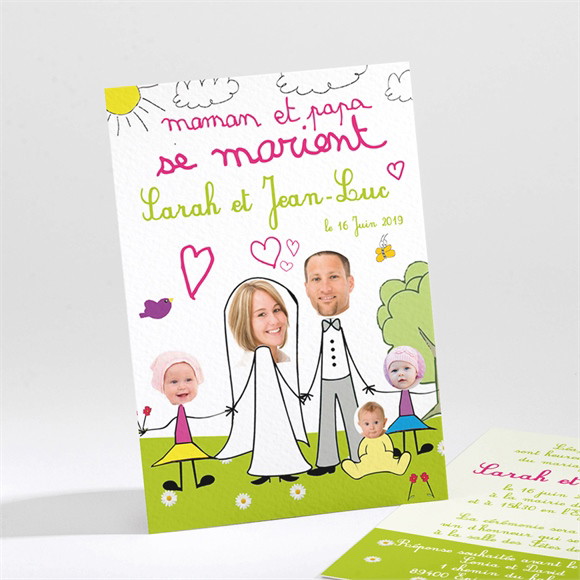 Faire-part mariage Ils se marient réf.N21125