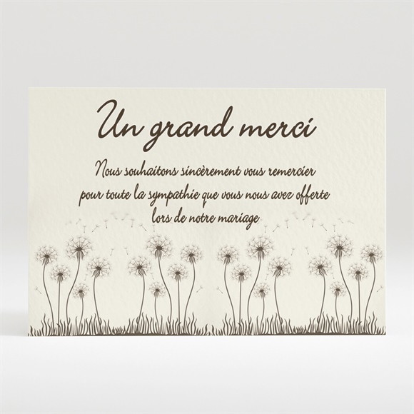 Remerciement mariage Sur la balançoire réf.N12068