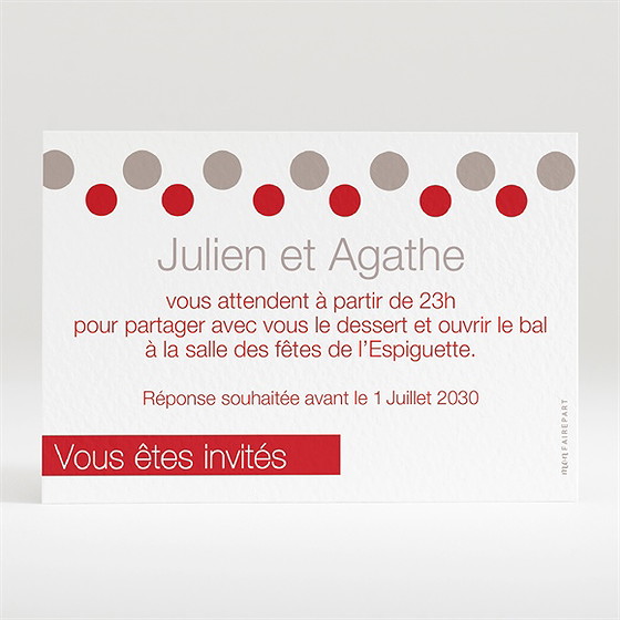 Carton d'invitation mariage humour original