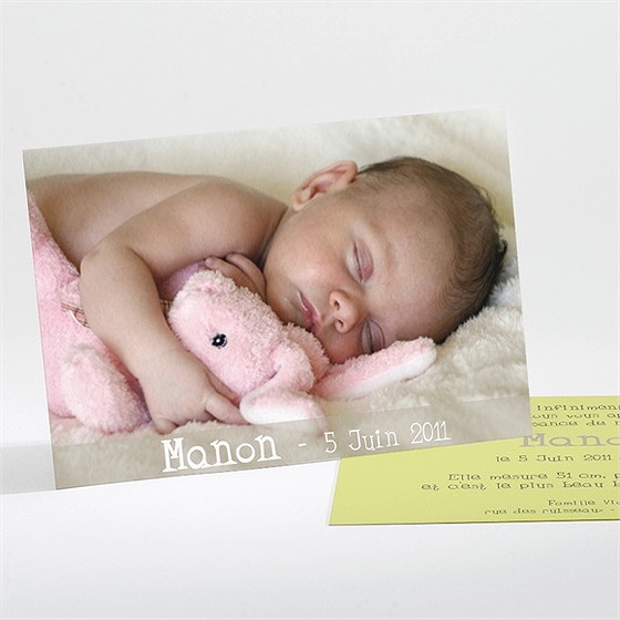 Faire-part naissance tendresse original
