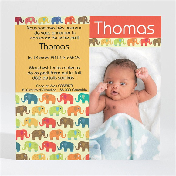 Faire-part naissance réf. N30010 réf.N30010