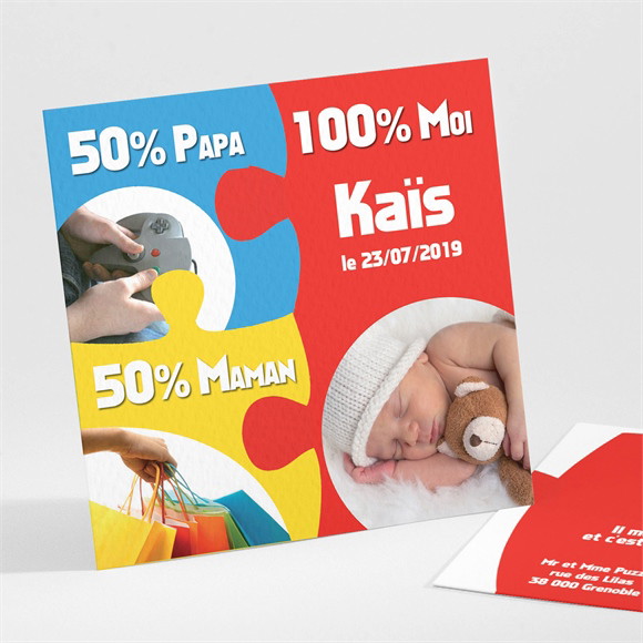 Faire-part naissance réf. N30105 réf.N30105