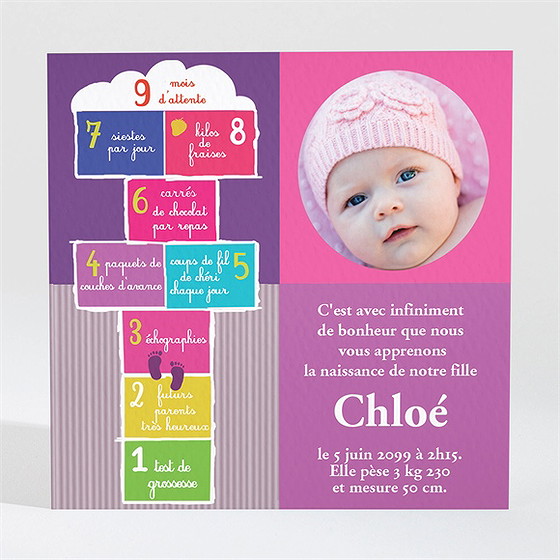 Faire-part naissance réf. n30013