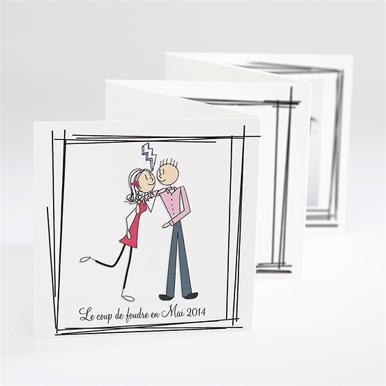 Faire-part mariage notre coup de foudre
