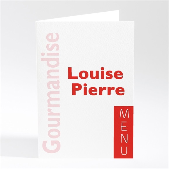 Menu mariage Imitation magazine humour réf.N40111
