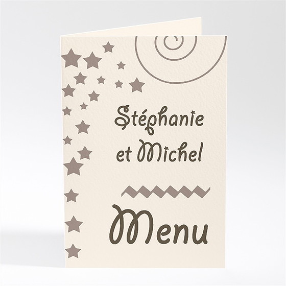 Menu mariage montage photo humouristique