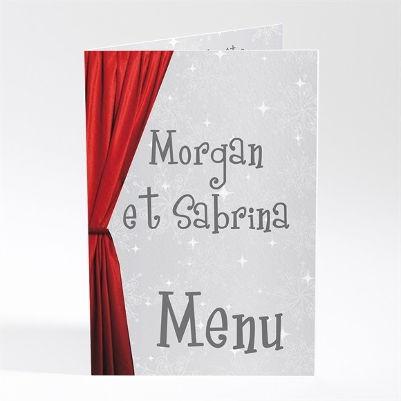 Menu mariage Carte invitation originale réf.N40103