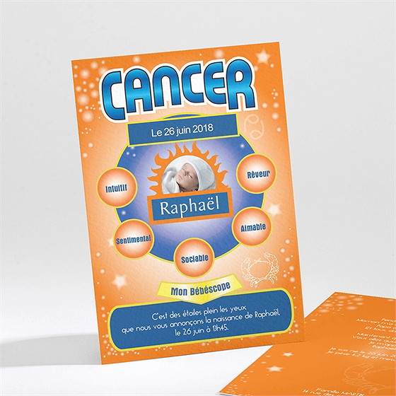 Faire-part naissance cancer