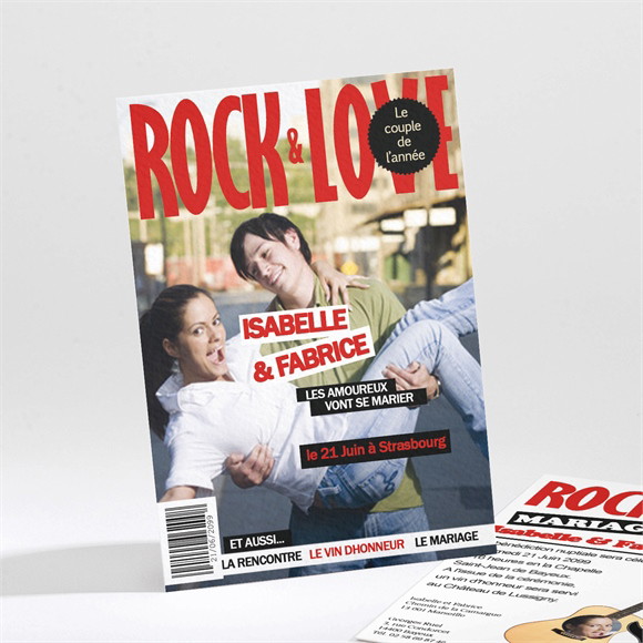 Faire-part mariage Rock and Love réf.N21162