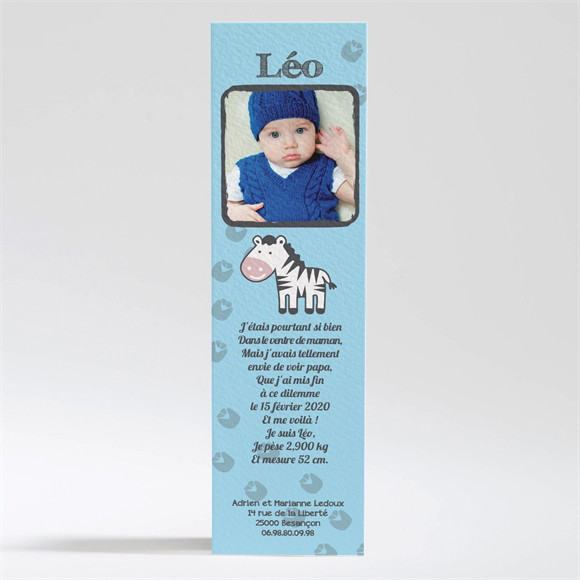 Faire-part naissance Mon petit Animal réf.N20003