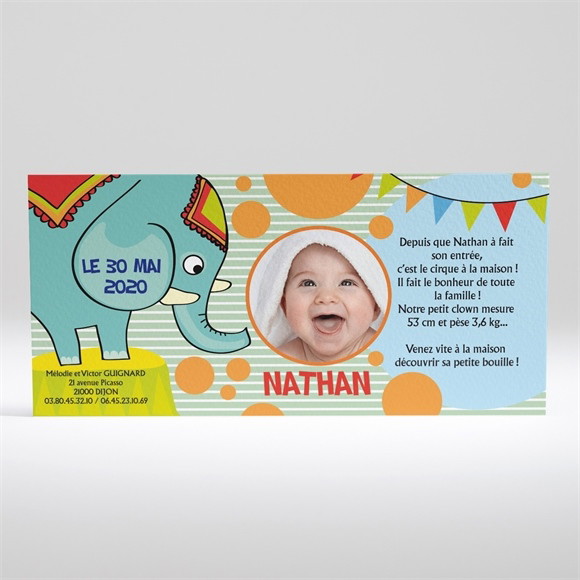 Faire-part naissance réf. N13001 réf.N13001