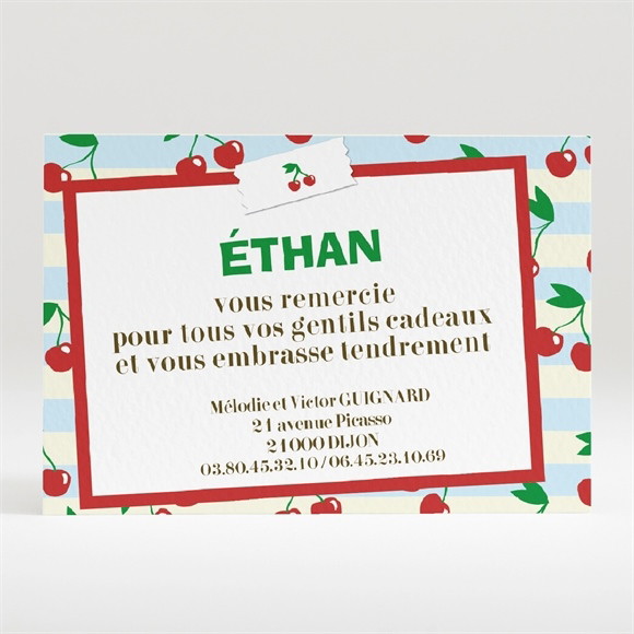 Remerciement naissance réf. N12002 réf.N12002