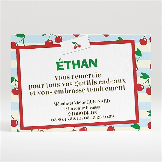Remerciement naissance réf. n12002