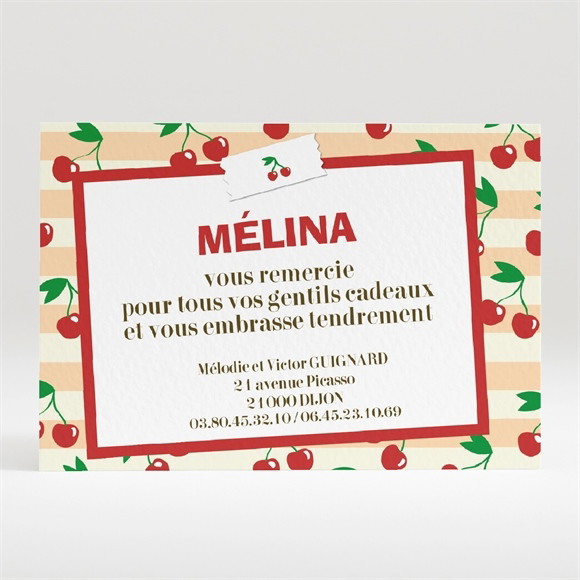 Remerciement naissance réf. N12003 réf.N12003