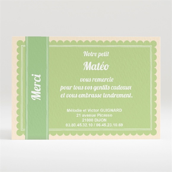 Remerciement naissance réf. N12004 réf.N12004