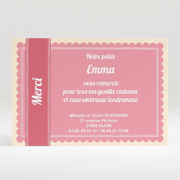 Remerciement naissance réf. N12006 réf.N12006