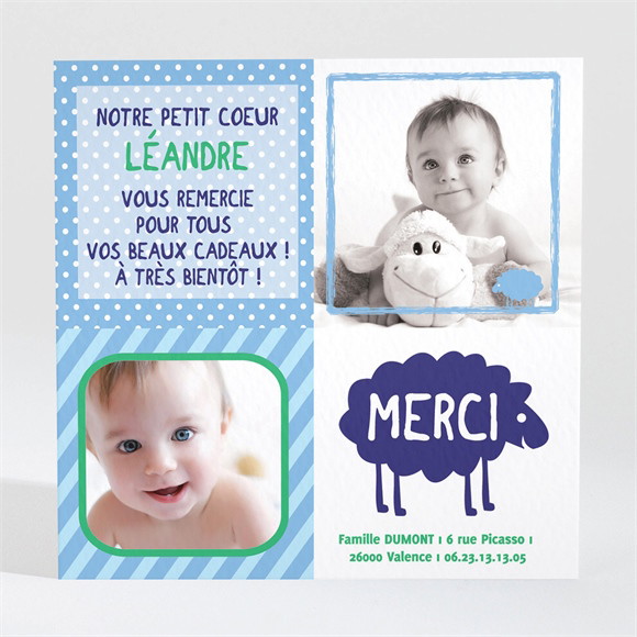 Remerciement naissance réf. N30002 réf.N30002