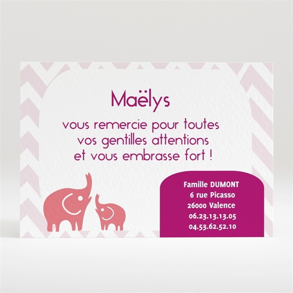 Remerciement naissance Bébé est drole réf.N12016