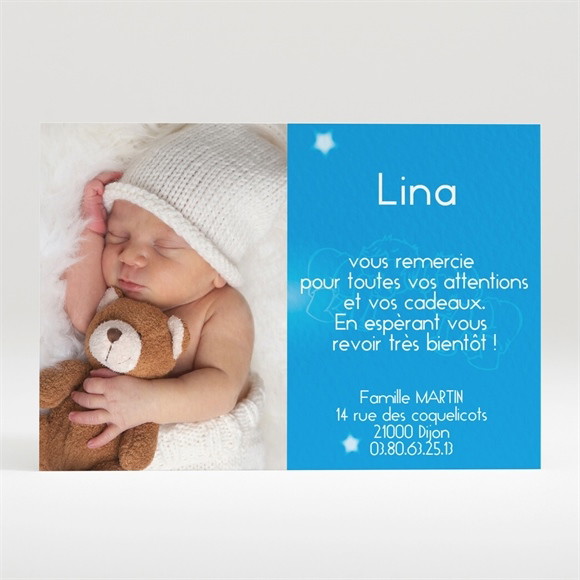 Remerciement naissance Gémeaux réf.N12021