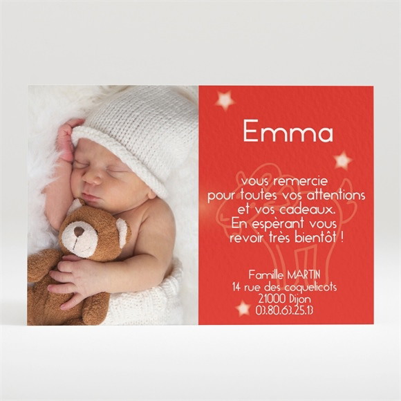 Remerciement naissance Astro Capricorne réf.N12022