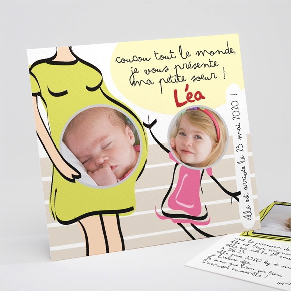 Faire-part naissance Fierté de montrer mon bébé réf.N31109