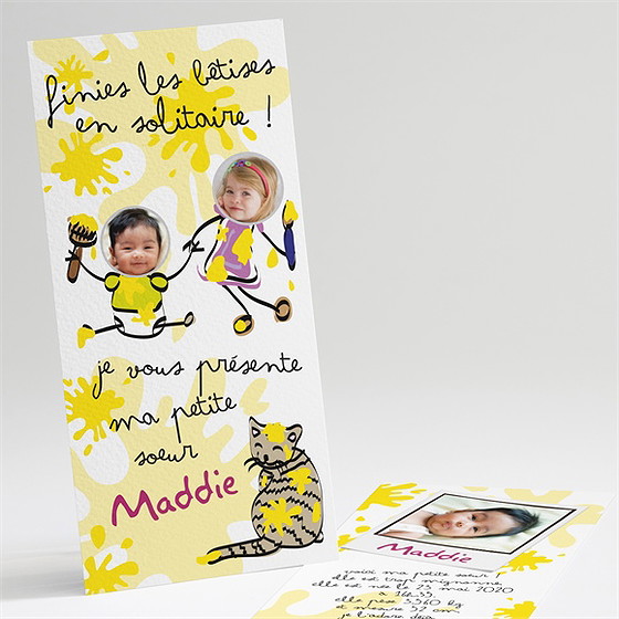 Faire-part naissance finies les bêtises solitaires!