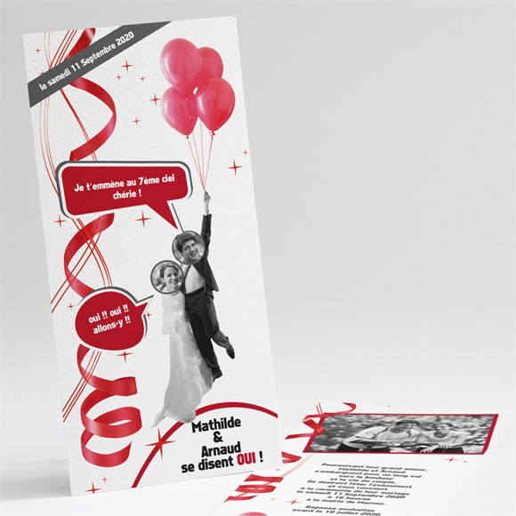 Faire-part mariage En action réf.N22106