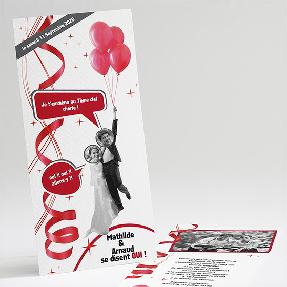 Faire-part mariage en action