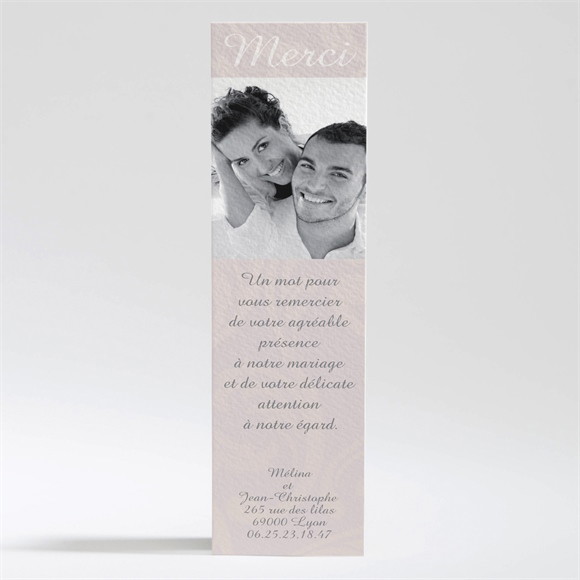 Remerciement mariage Oui avec prénoms mariés réf.N20032