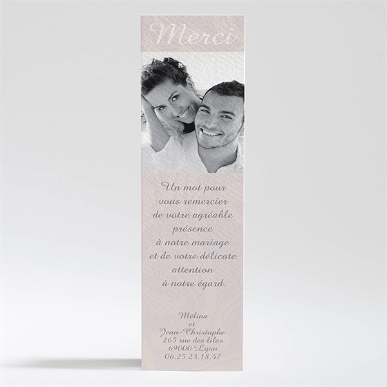 Remerciement mariage oui avec prénoms mariés