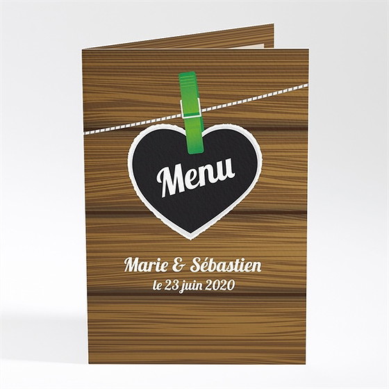 Menu mariage romantique et sympa