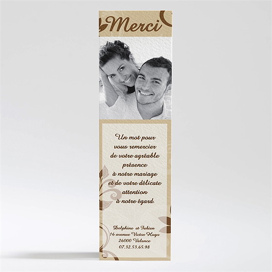 Remerciement mariage nos anges