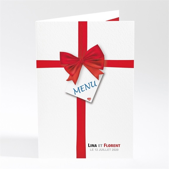 Menu mariage Love actually réf.N40138