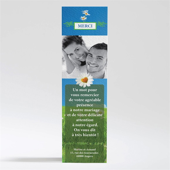 Remerciement mariage Notre mariage est dans le pré réf.N20037